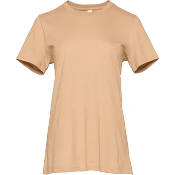 Dámské tričko Bella+Canvas Dámské triko Relaxed Jersey Velikost: M, Barva: bourbon vanilla