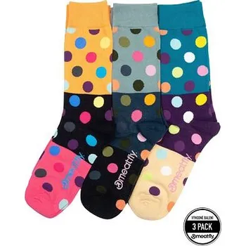 Pánské ponožky Meatfly ponožky Lexy Triple Pack Orange Dots | Mnohobarevná | Velikost XS/S