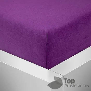 Prostěradlo Jersey prostěradlo 180x200 Premium - Fialová