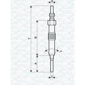 Zapalovací a žhavicí svíčka Žhavící svíčka MAGNETI MARELLI 062900089304