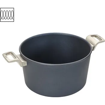 Hrnec Titanový Hrnec Diamond Lite PRO s nerezovou rukojetí 28 cm na indukci - WOLL (Titanový hrnec na indukci 28 cm s nerezovou rukojetí Diamond Lite PRO - WOLL)