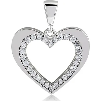 Přívěsek Lillian Vassago Zlatý přívěsek z bílého zlata, srdíčko LLV11-GP081W