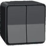 Schneider Electric MUR35022 Kompletní Přepínač dvojitý střídavý ř.6+6, IP55, antracit