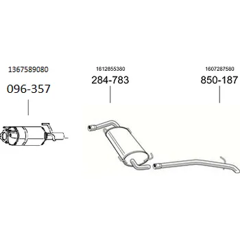 Filtr do auta filtr pevných částic Bosal 096-357