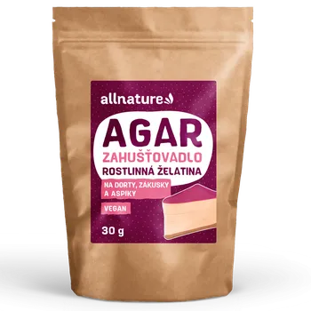Allnature Agar rostlinná želatina 30 g