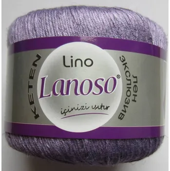 Příze Příze Lino 942 světle fialová Lanoso