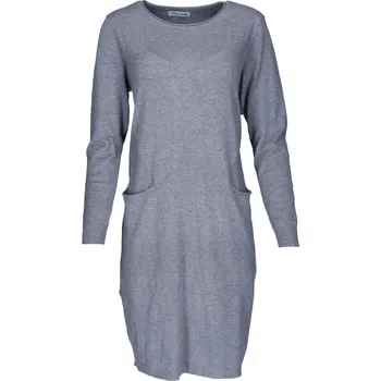 Dámské šaty LS2779 svetřík barva: šedá, velikost: S/M