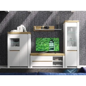 Obývací stěna Obývací stěna Rikola s LED osvětlením - Moderní obývací stěna