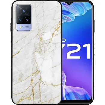 Pouzdro na tablet VSECHNONAMOBIL 41792 MY ART Silikonový obal Vivo Y21 / Y21s / Y33s WHITE STONE (011)