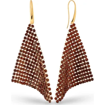 Náušnice Náušnice se Swarovski Elements Chic KWMESH18ST Smoked Topaz