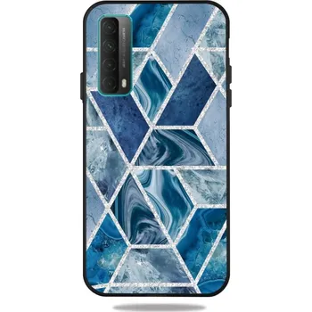 Pouzdro na tablet VSECHNONAMOBIL 27757 GEOMETRIC ART Kryt Huawei P Smart 2021 DARK BLUE