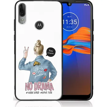 Pouzdro na tablet VSECHNONAMOBIL 45296 MY ART Silikonový obal Motorola Moto E6 Plus NO DRAMA (138)