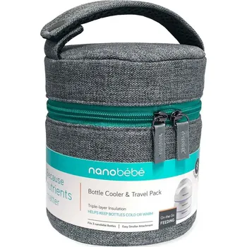 Cestovní taška Nanobébé FUS1210115 chladící cestovní taška šedá
