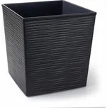 LAMELA Květináč JUKA 25x25cm vrub antracit