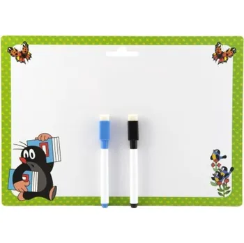 Akim Stíratelná tabulka Krtek oboustranná 30 x 21 cm + 2 popisovače