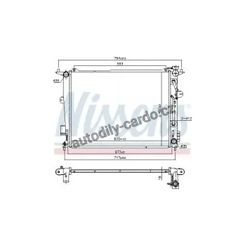 Chladič motoru Chladič motoru NISSENS 675074