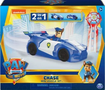 autíčko Spin Master Paw Patrol The Movie 6060771 Chase Mini Vehicle Set