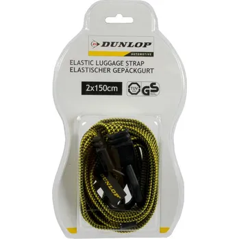 Upínací popruh Dunlop Gumové lano ploché s háčky (gumicuk) 2ks délka 150 cm