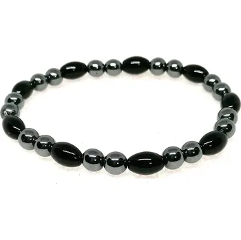 Náramek JEMNÁ KRÁSA -mix onyx a hematit