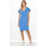 Denní šaty M730 - Makadamia modrá 40-42