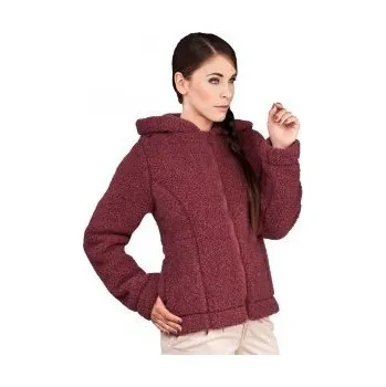Dámské oblečení Dámská bunda z ovčí vlny Barbara vínová, Barevné varianty Vínová, Velikosti M 200-100-00017