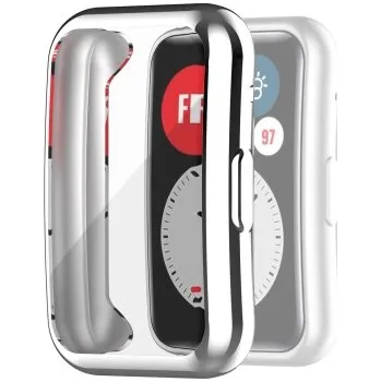 VSECHNONAMOBIL 32653 Ochranný obal Huawei Watch Fit stříbrný