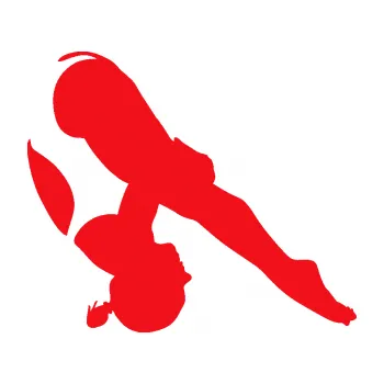 Polep vozidla SAMOLEPKA Plavkyně 002 levá skok do vody (10 - červená) NA AUTO, NÁLEPKA, FÓLIE, POLEP, TUNING, VLASTNÍ TEXT, TISK, AUTOSAMOLEPKY.cz, POLEPY, OBRÁZEK, LOGO, SAMOLEPKY