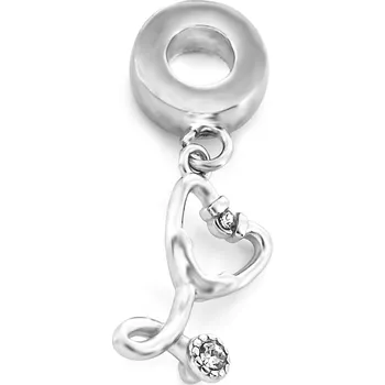 Přívěsek BRUNOshop.cz Visací přívěsek na náramek FONENDOSKOP / STETOSKOP s kamínky