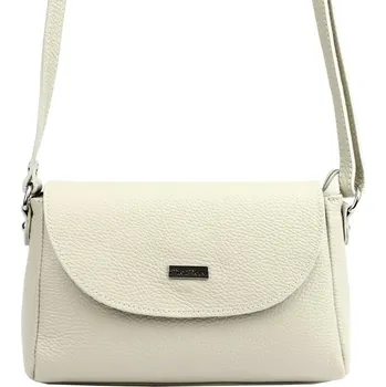 Kabelka Malá kožená béžová crossbody kabelka Mia More no. 018