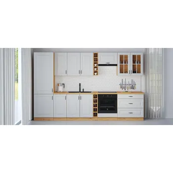 Kuchyňská linka Kuchyňská linka STILO dub artisan/bílé MDF Sestava I-1, 335 cm
