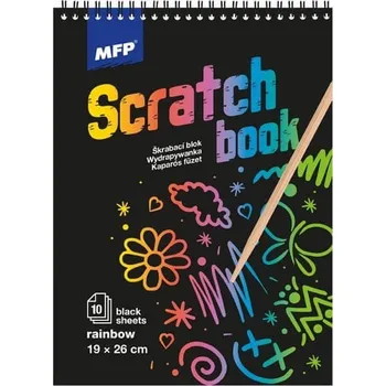 vyškrabávací obrázek MFP Škrabací obrázkový blok 26 x 19 cm 10 ks