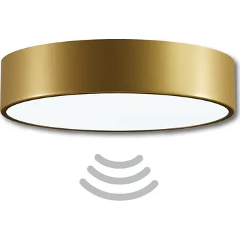 Stropní svítidlo do koupelny s čidlem Temar CLEO 300 mosaz mat IP54