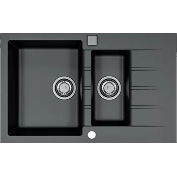 Nerezový dřez Dřez včetně sifonu, Cadit 70, Carbon G91
