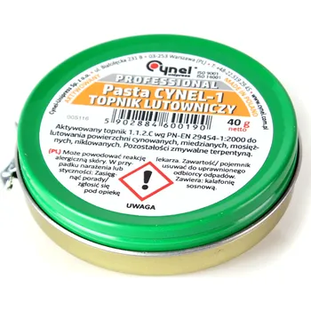 Páječka CYNEL UNIPRESS PÁJECÍ PASTA CYNEL-1 40G PRO MĚKKÉ PÁJENÍ