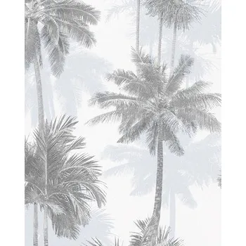 Vliesová tapeta 82207 Giulia Novamur palmy bílo-modro-šedá