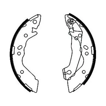 Brzdová čelist Sada brzdových čelistí TEXTAR 91054100