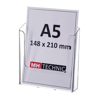 Nástěnný zásobník na letáky A5, transparentní A5W.1.TRA