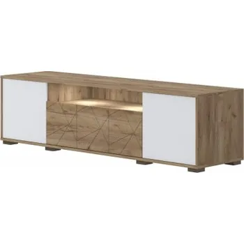 Televizní stolek Televizní stolek Freya - dub halifax/bílá