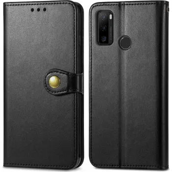 Pouzdro na tablet VSECHNONAMOBIL 38120 LEATHER BUCKLE Peněženkový obal Ulefone Note 10 černý