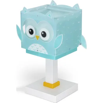 Lampička Dalber 64391 LITTLE OWL - Dětská stolní lampička s motivem sovičky + Dárek LED žárovka (Stolní lampička pro děti se sovičkou)