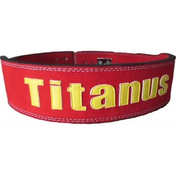 Opasek Aleš Lamka - Fitness opasek s pákovou přezkou 10/8 (červená) - Titánus Velikost: XL