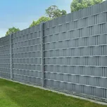 Ochranný pás na plot šedý 35 x 0,19 m