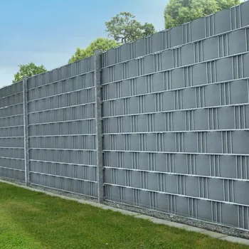zahradní zástěna Ochranný pás na plot šedý 35 x 0,19 m