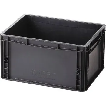 Přepravka na jídlo Plastová ESD Euro přepravka 400 x 300 x 220 mm 20 l černá