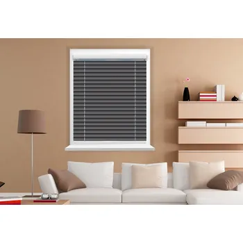 Žaluzie Rolux Vnitřní hliníková žaluzie Antracit BRILANT, 1300 mm, 700 mm, Antracit