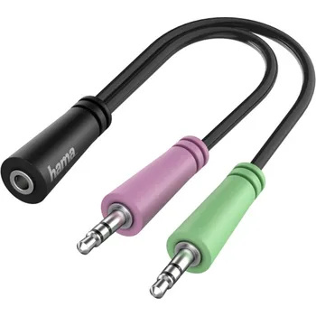 Audio redukce Hama 3,5 mm jack - 2x jack zásuvka 3,5 mm