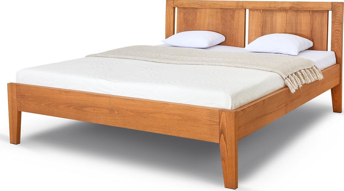 Postel Postelia GITA Buk 180x200 - Dřevěná postel z masivu, bukové dvoulůžko o šíři masivu 4 cm