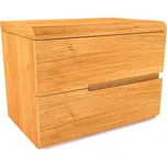 Postelia noční stolek PALERMO 45 cm 50x40 cm - masiv Buk