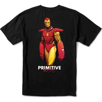 Pánské tričko primitive Pánské triko (marvel x moebius) iron man tee black