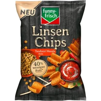 Chips funny-frisch Čočkové chipsy Tandoori Masala 90 g